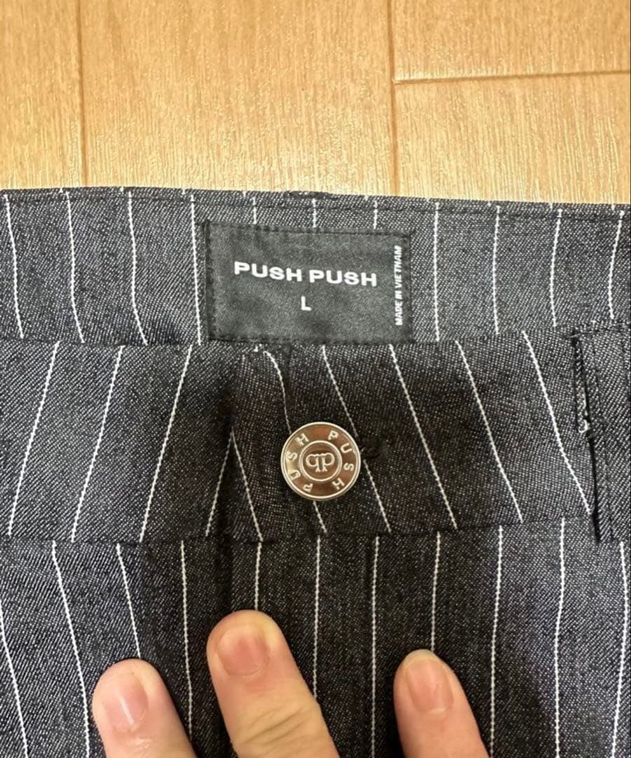 未使用 Push push パンツ黒 L バギーパンツ プッシュプッシュ