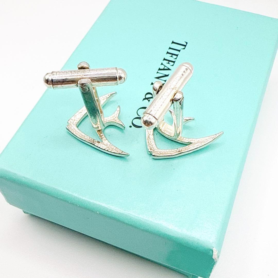 2716-3 保存箱・袋付き✨Tiffany カフス　SV925