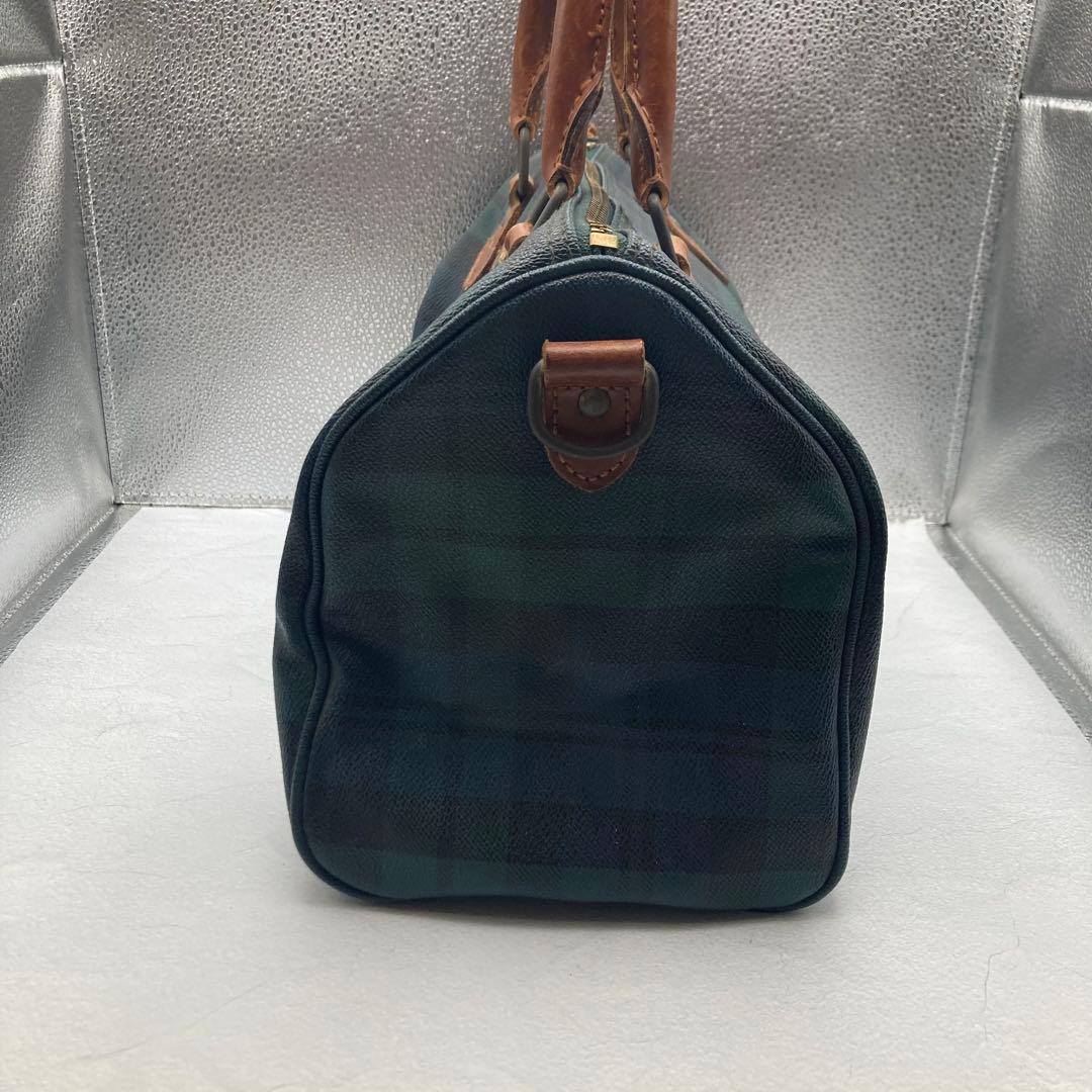 美品✨ ポロラルフローレン　タータンチェック　ミニボストンバッグ　ハンドバッグ