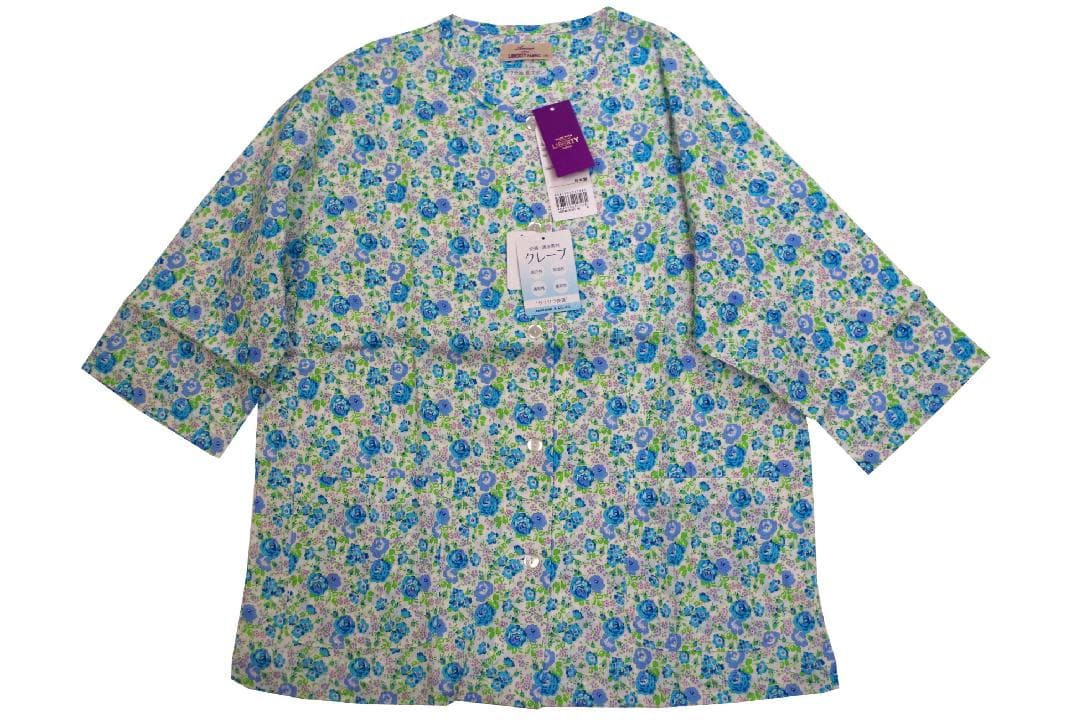 【新品】リバティ LIBERTY fabric　春夏物クレープパジャマ（L)