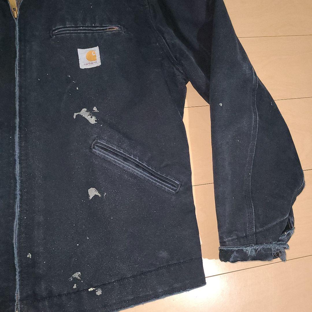 神フェード　Carhartt　デトロイトジャケット　ブラック　L
