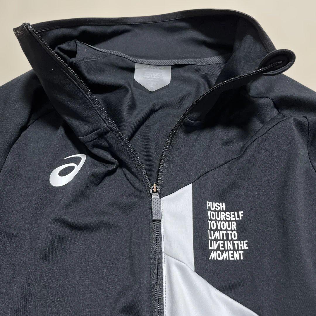 ASICS ジャージ上下セット ブラック 上Lサイズ、下Mサイズ