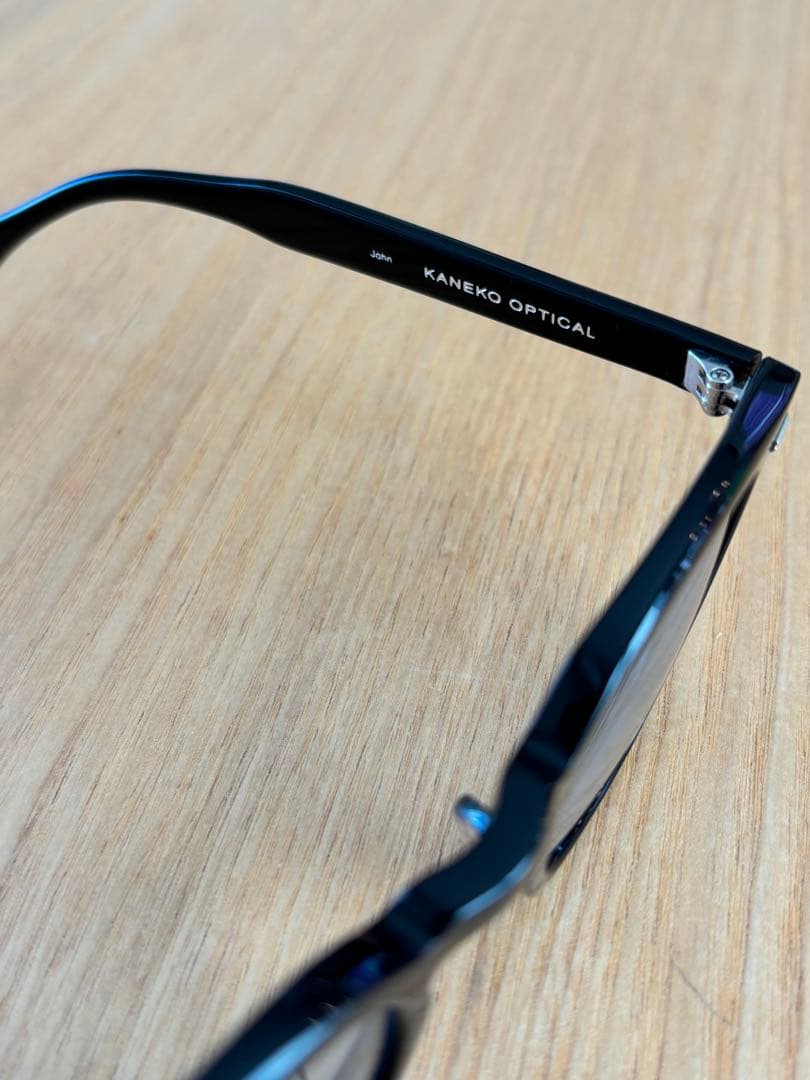 United Arrows KANEKO （金子眼鏡） 黒縁×ブルーレンズ