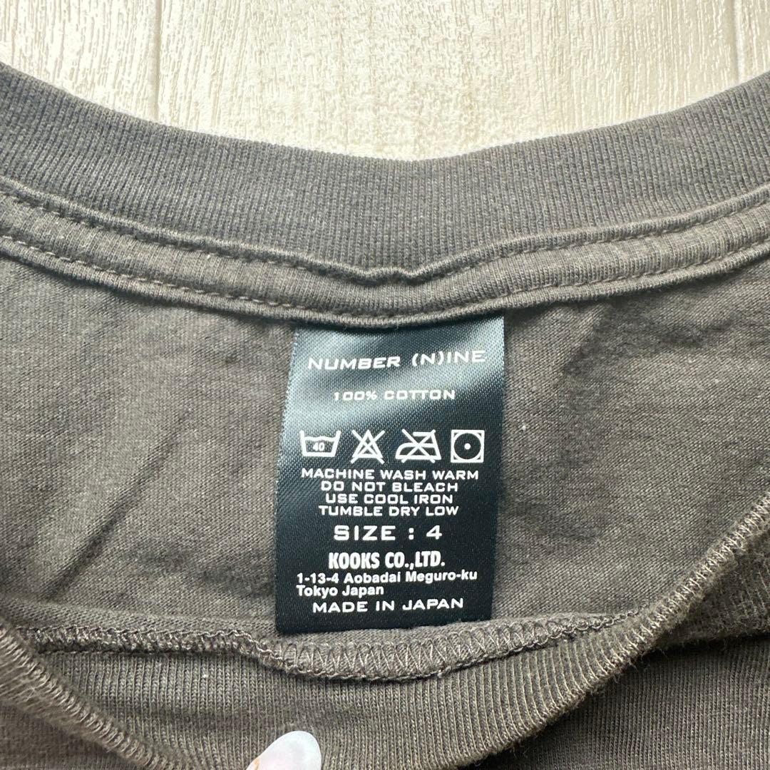 number (n)ine Tシャツサイズ4スカルチャコール