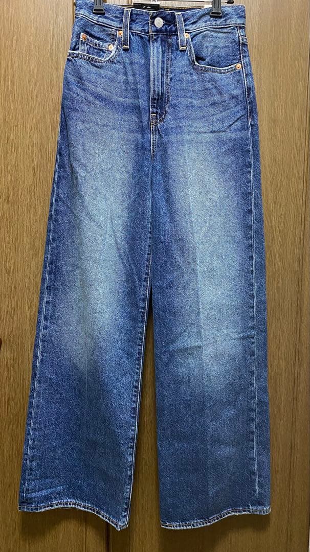 Levi's RIBCAGE WIDE LEG ジーンズ ダークインディゴ