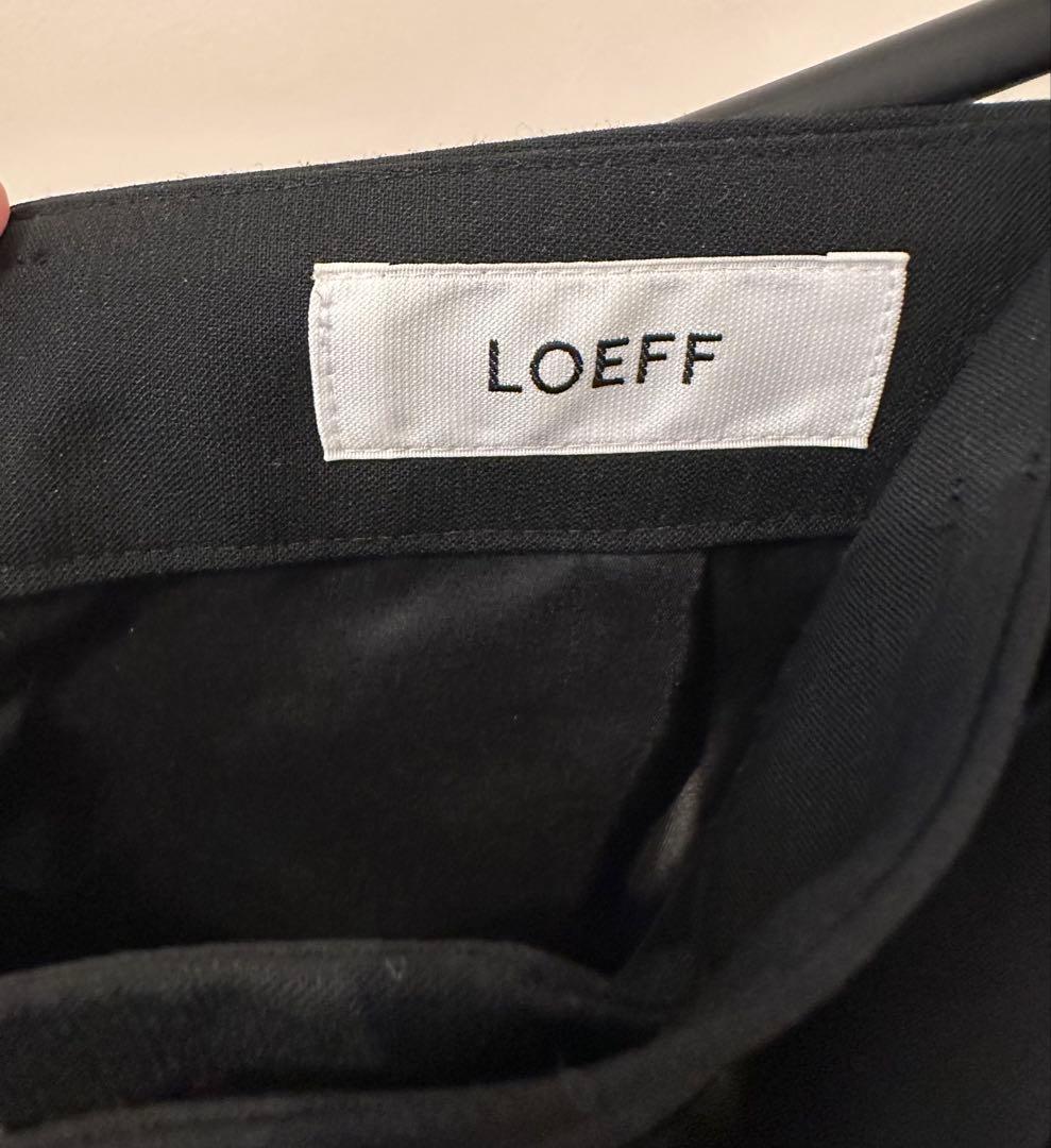 LOEFF ロエフ テイラードマキシスカート ブラック