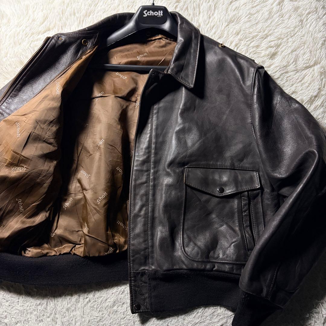 m*o様 50サイズ■schott フライトジャケットG-1 184SM 本革