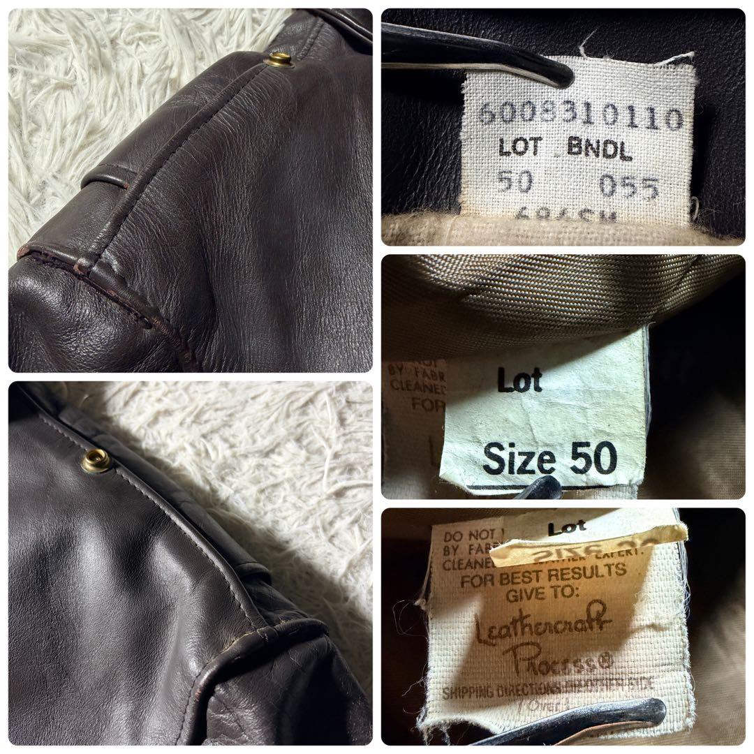 m*o様 50サイズ■schott フライトジャケットG-1 184SM 本革