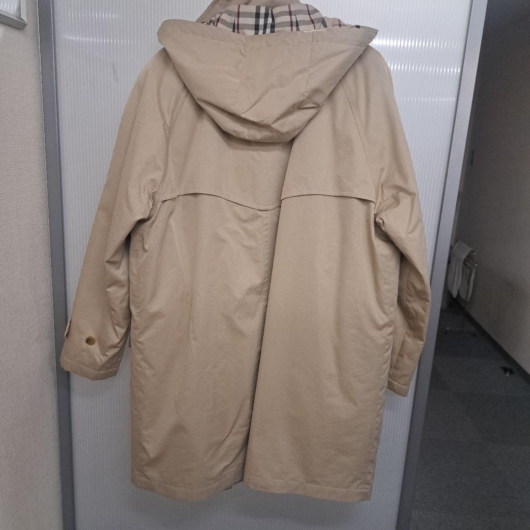 ベージュ モッズコート チェック柄 裏地