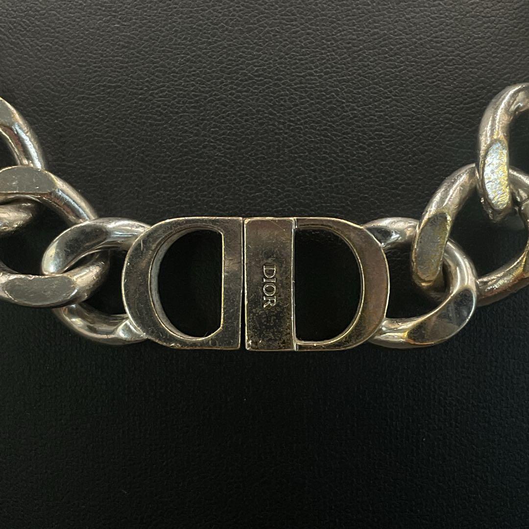 DIOR CD icon ディオール　チェーン　リンク　ネックレス　イエロー