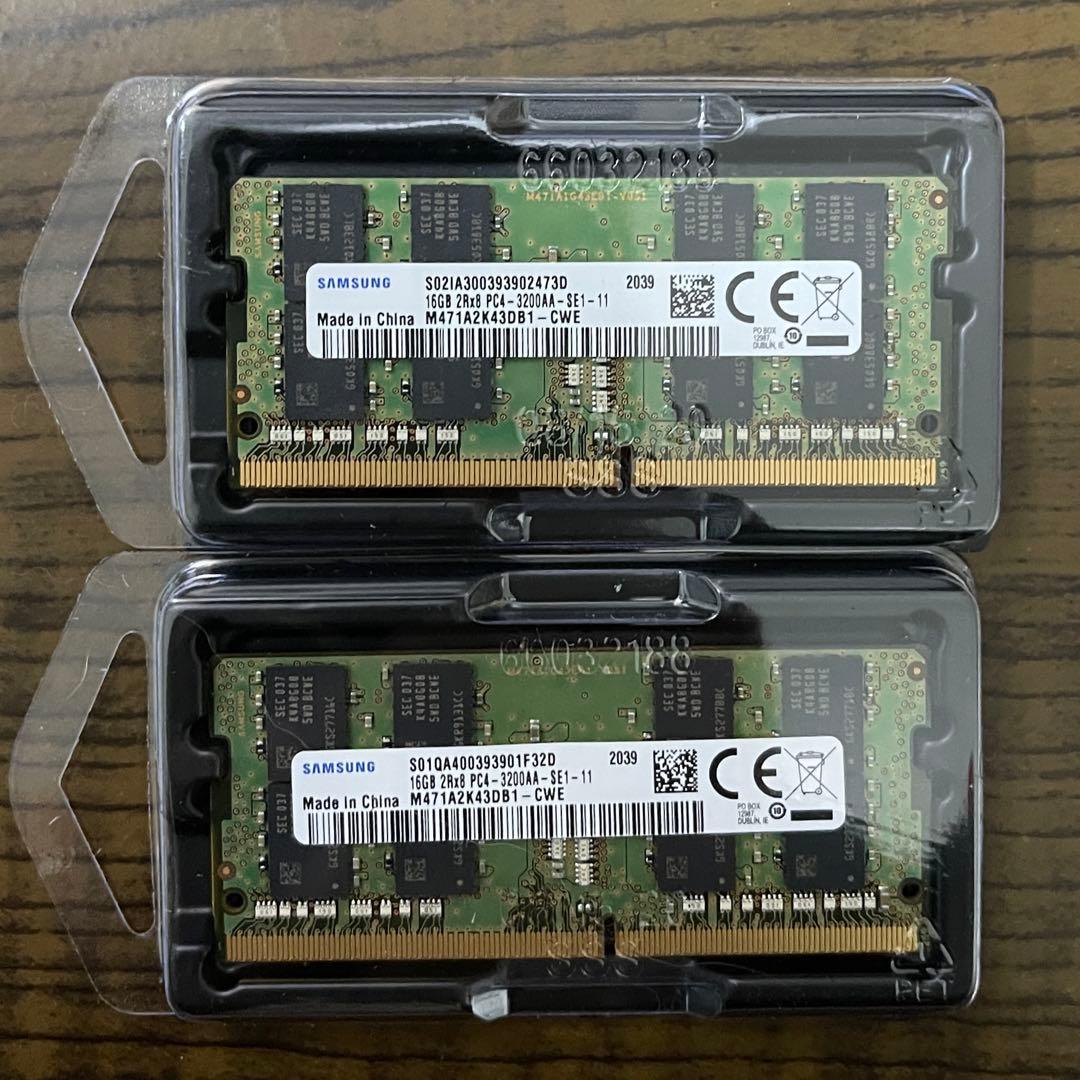 DDR4 SO-DIMM 8GB×19 16GB×2 計184GB