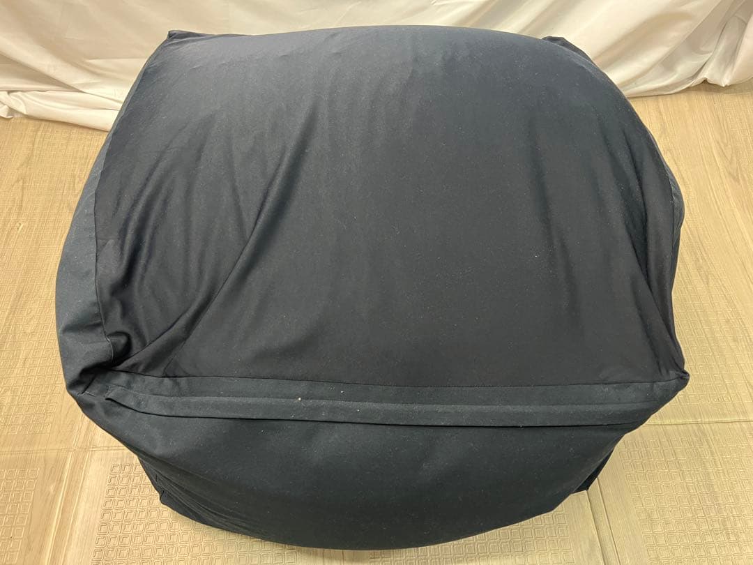 無印良品　体にフィットするソファ　ビーズクッション　ブラック