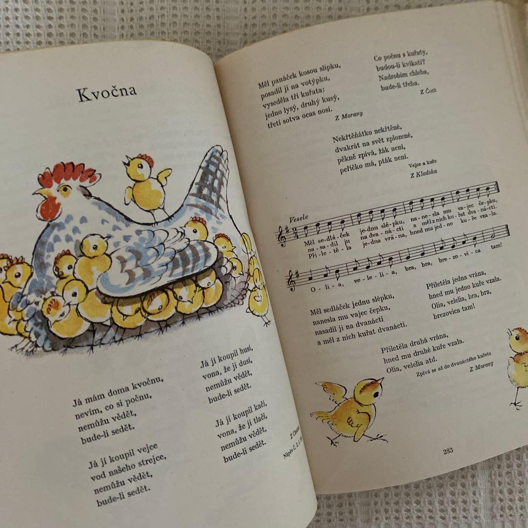 1947年　カレル・スヴォリンスキー　チェコの一年　イラストや楽譜たっぷり♬