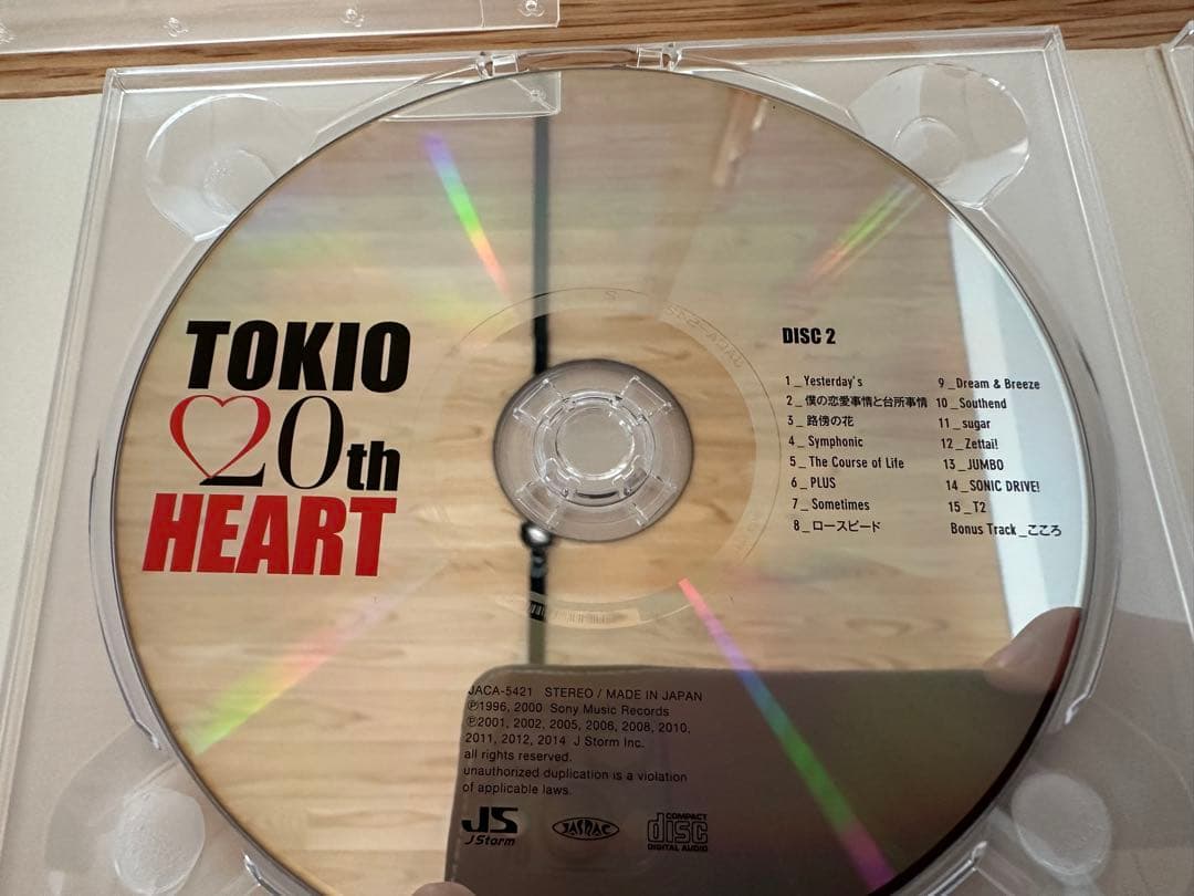 激レア 3枚組　TOKIO 20th HEART 2CD DVD セット