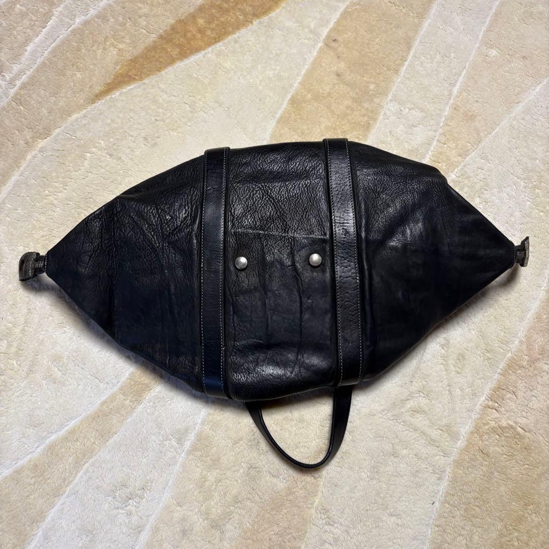 さ　GUIDI ボストンバッグ　ブラック　ホースレザー　グイディ　革