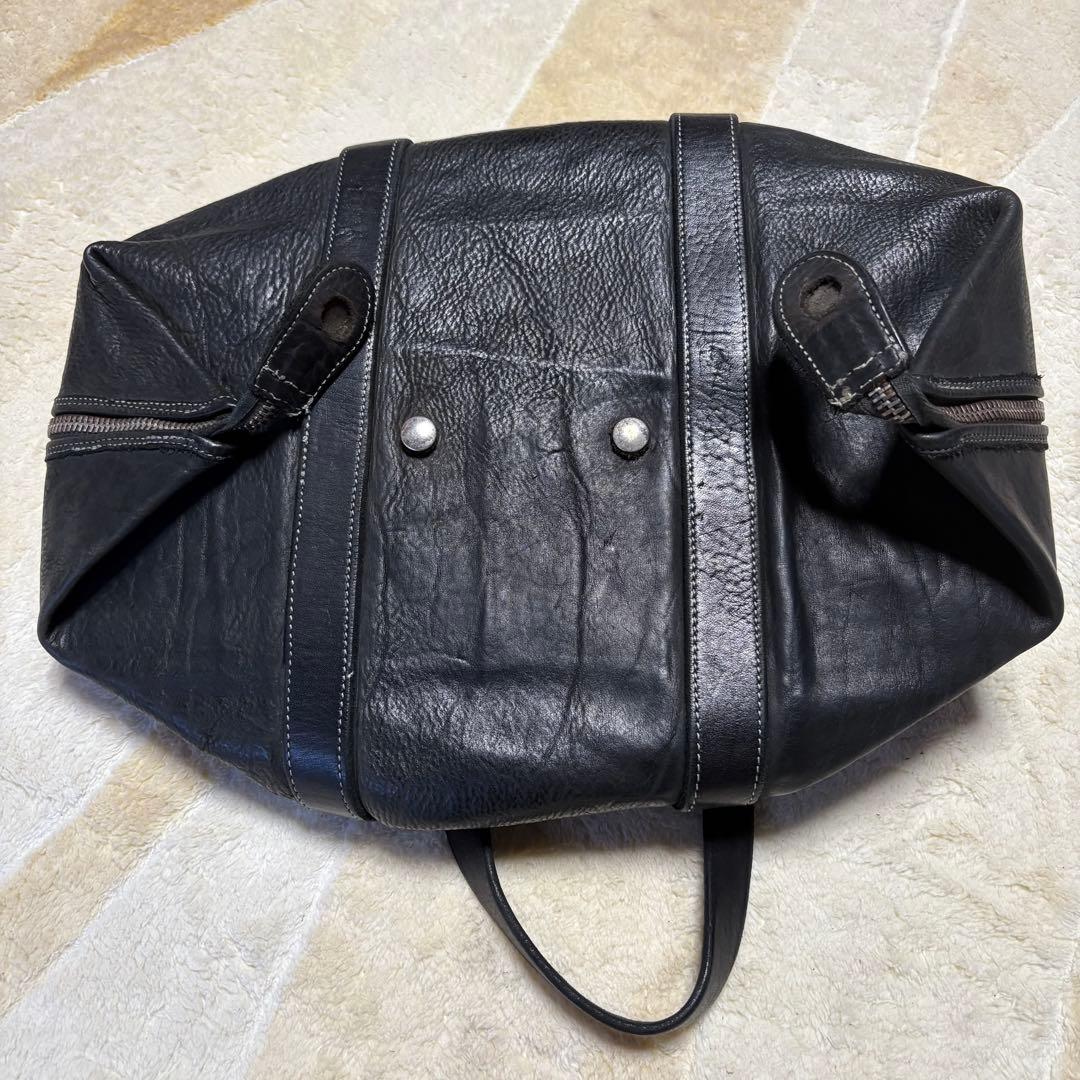 さ　GUIDI ボストンバッグ　ブラック　ホースレザー　グイディ　革
