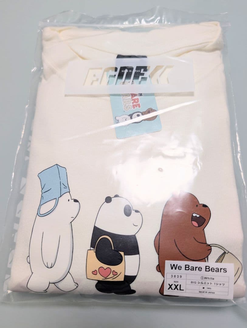 EGDE 『WE BARE BEARS』BIG Tシャツ XXL White