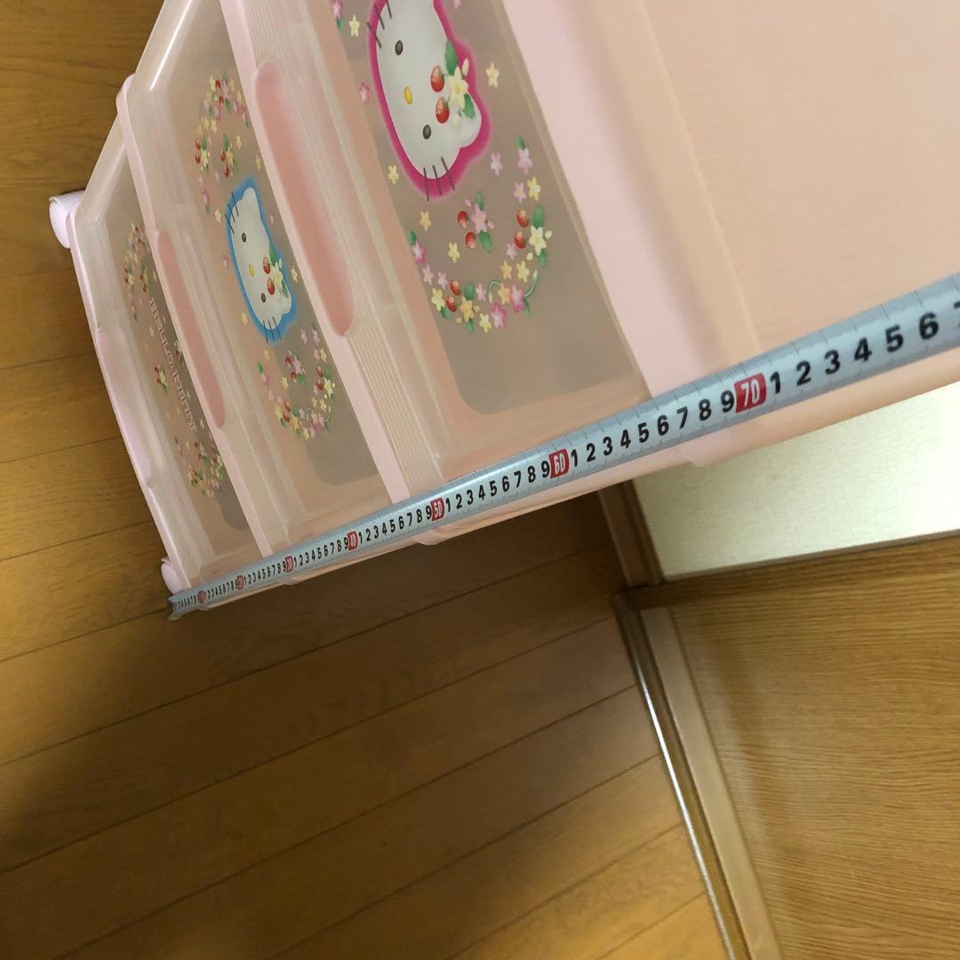 ハローキティ　3段収納ボックス