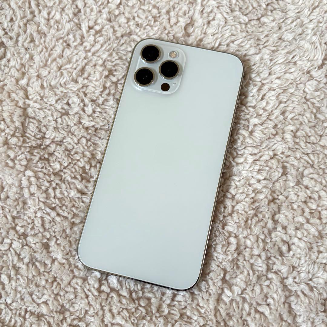 【美品】iPhone12ProMax 256GB シルバー SIMフリー 85%