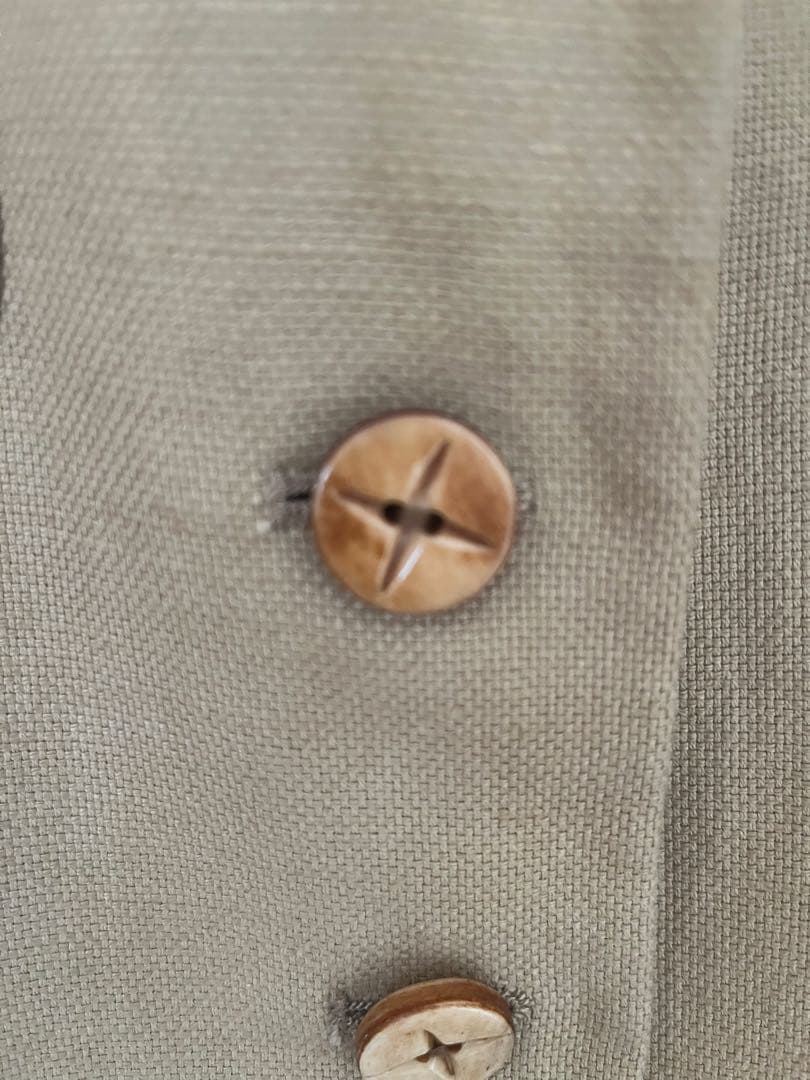 【希少美品】Ralph Lauren ヴィンテージ麻ジャケットウッドボタン