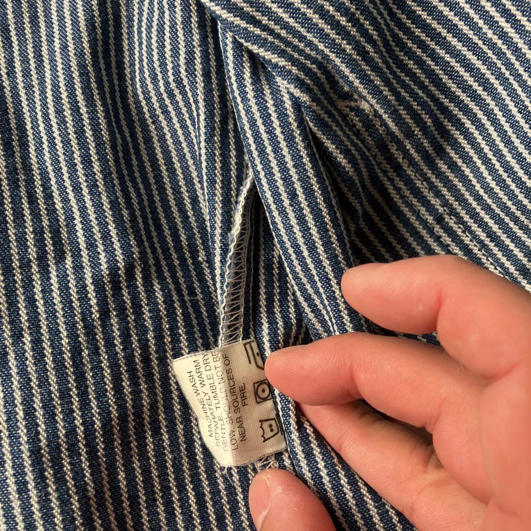 「POINTER BRAND カバーオール ヒッコリー USA製 Lサイズ」