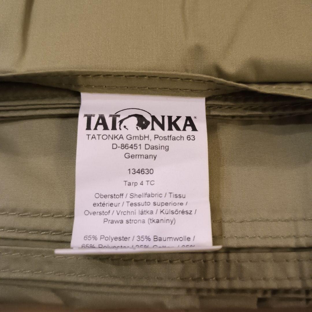 旧ロゴ、TATONKA Tarp 4 TC　タトンカ タープ4 TC