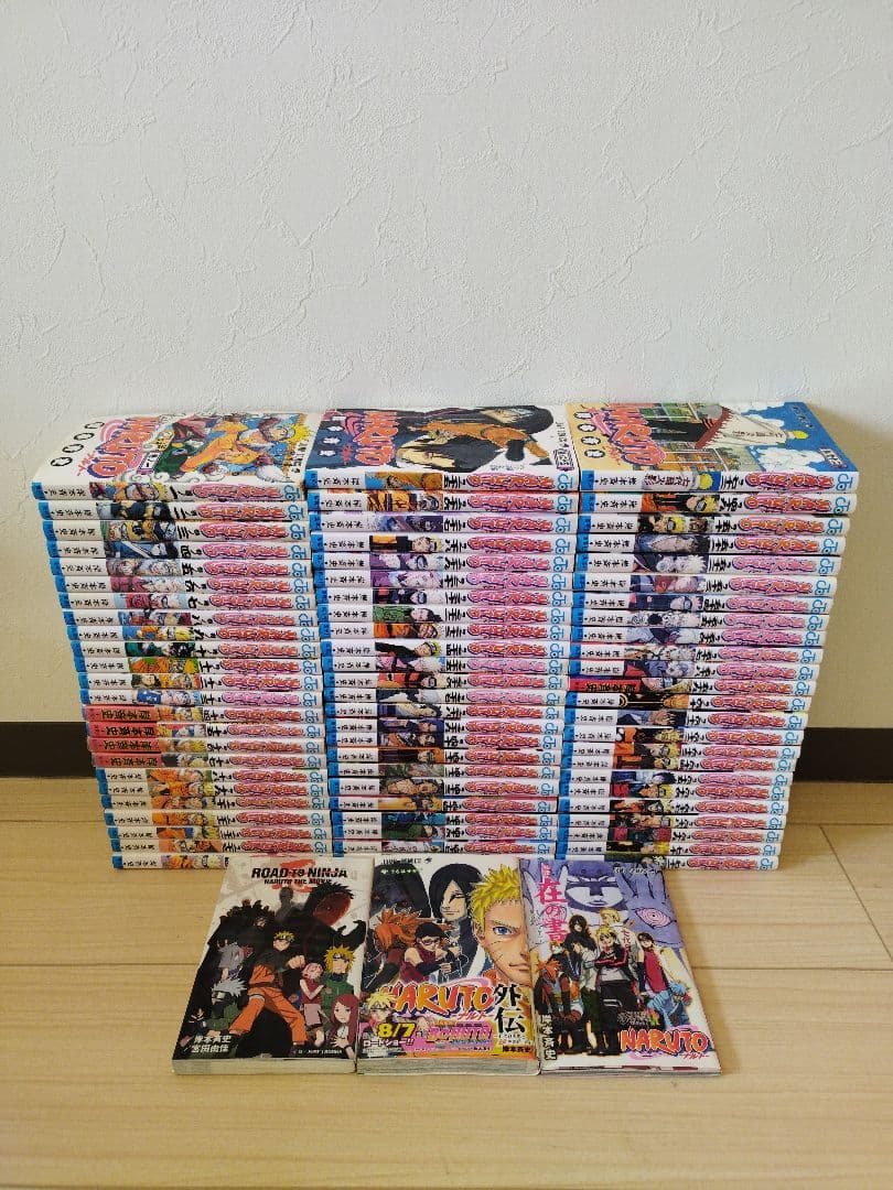 24時間以内発送します！ナルト　全巻セット　 1巻〜72巻 完結+関連本3冊