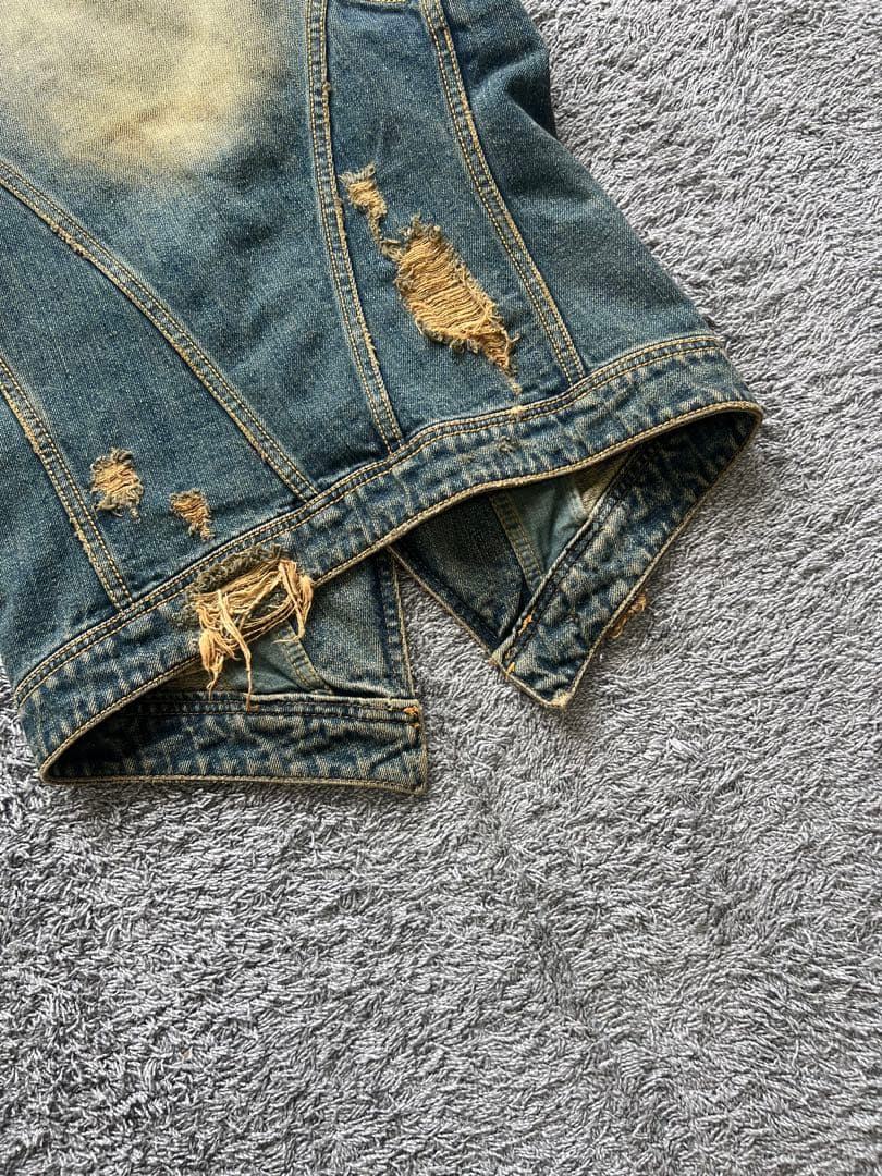 【goa】 Damage Design Denim Vest