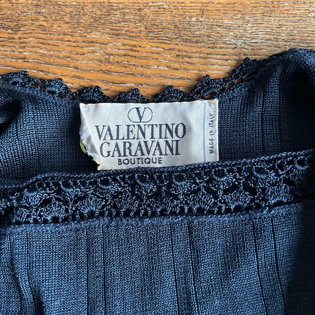VALENTINO GARAVANI ニットビスチェ ネイビー