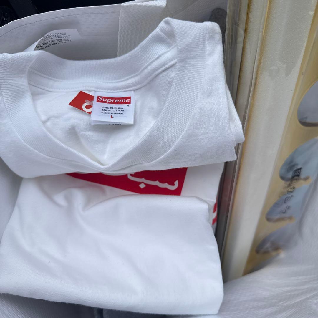 トップス Supreme Arabic Box Logo Tee White L
