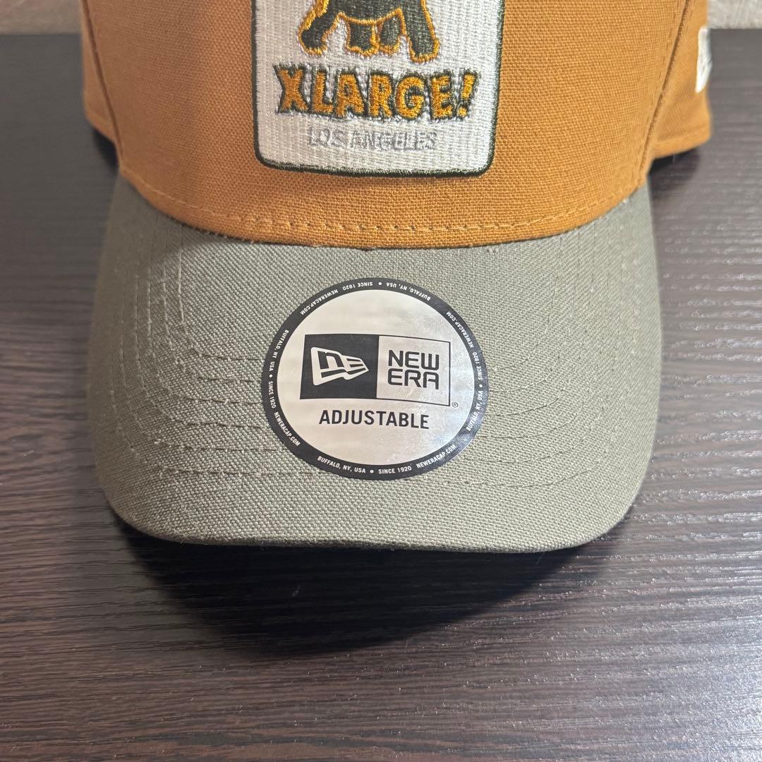 超美品✨XLARGE×NEW ERA キャップ スナップバック キャメルオリーブ