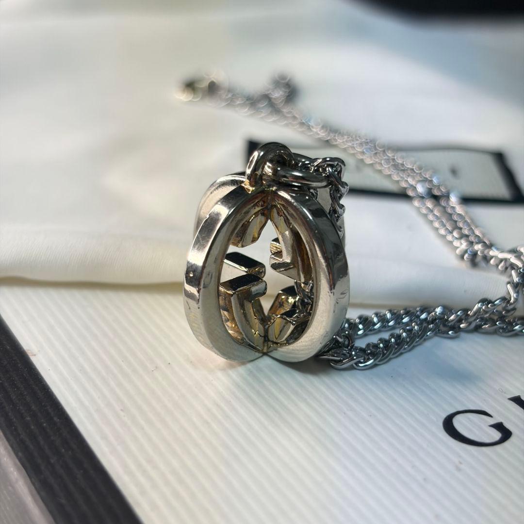 【美品】GUCCI グッチ インターロッキング GG チャーム 立体