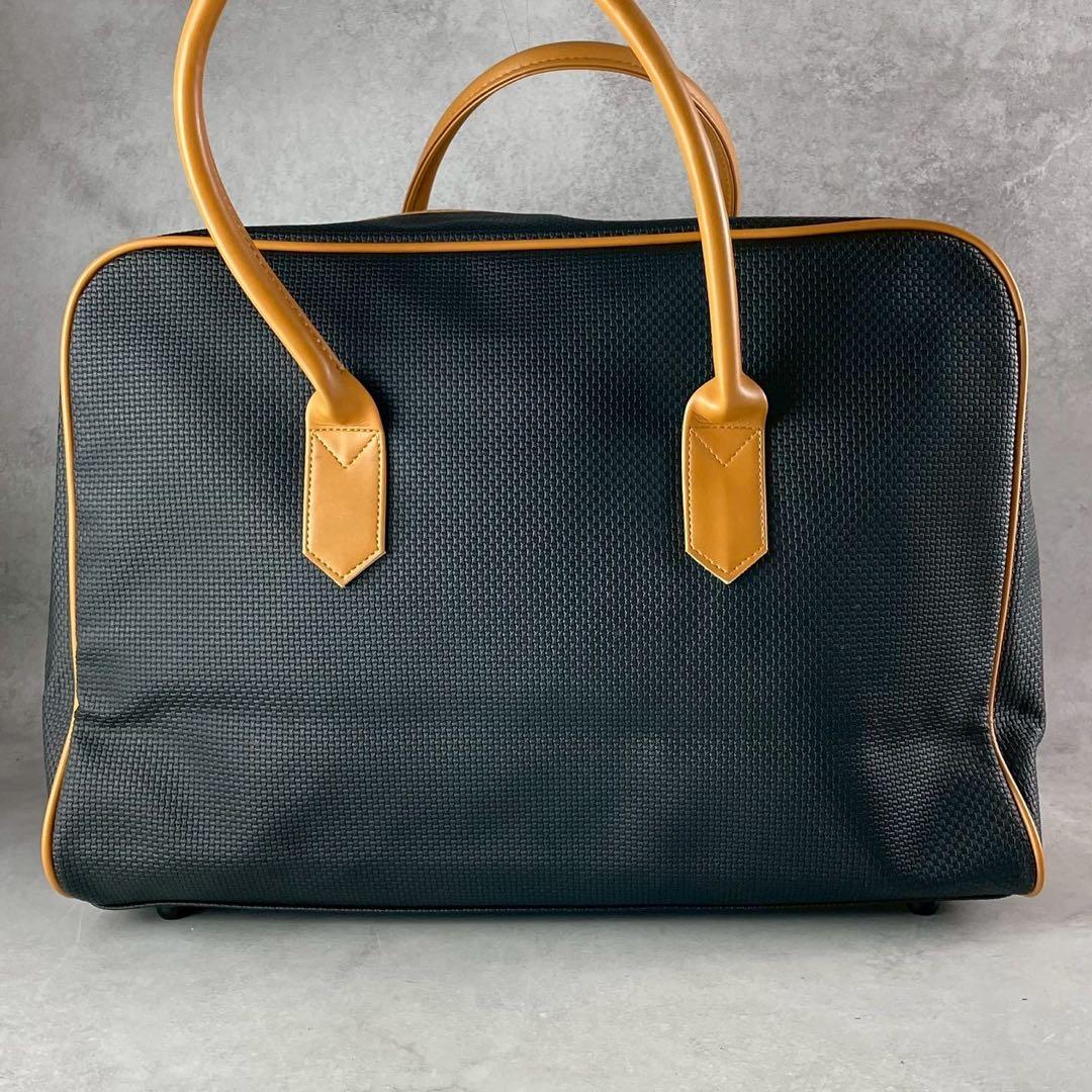 希少/美品 イヴサンローラン ボストンバッグ YSLロゴ 旅行 大容量 レザー
