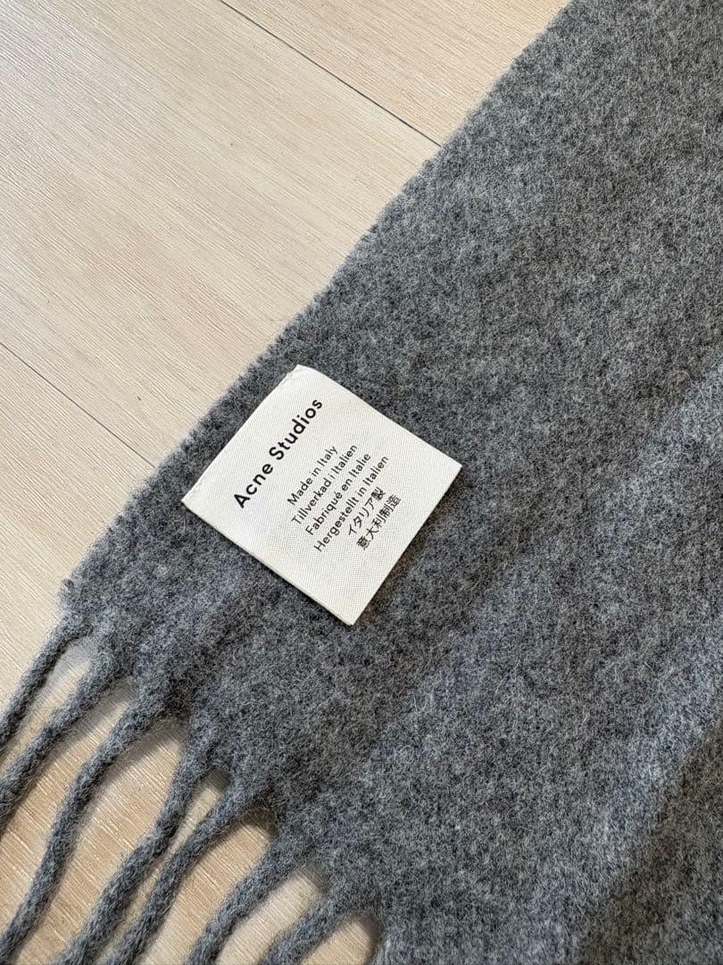 ACNE 大判　マフラー　グレー