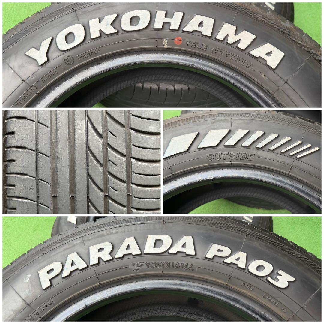 送料込2023年製ヨコハマ パラダPA03◆215/65R16C109/107S