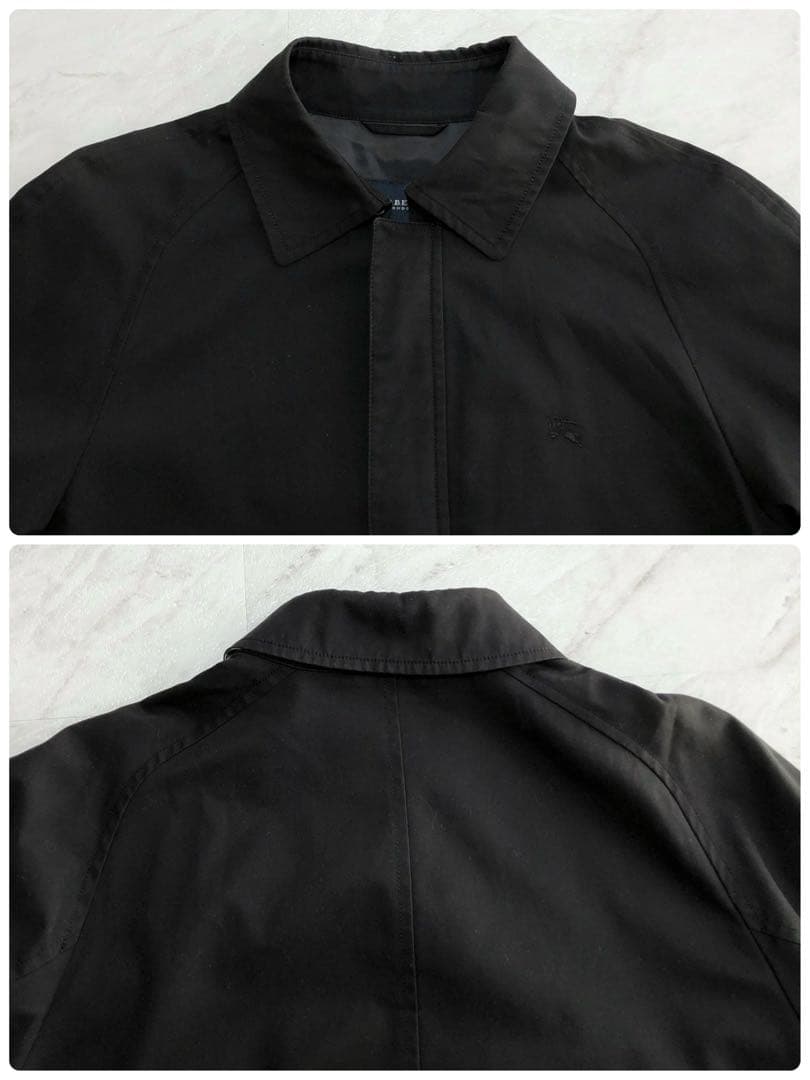【美品】BURBERRY ハリントンジャケット ノバチェック ホースロゴ 黒 M