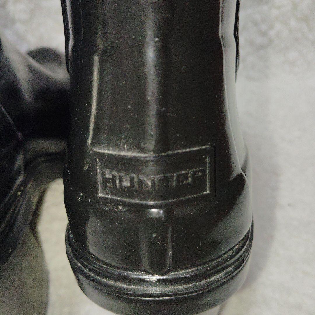 HUNTER　ハンター　レインブーツ　長靴　サイドゴア　黒　レディース　25cm