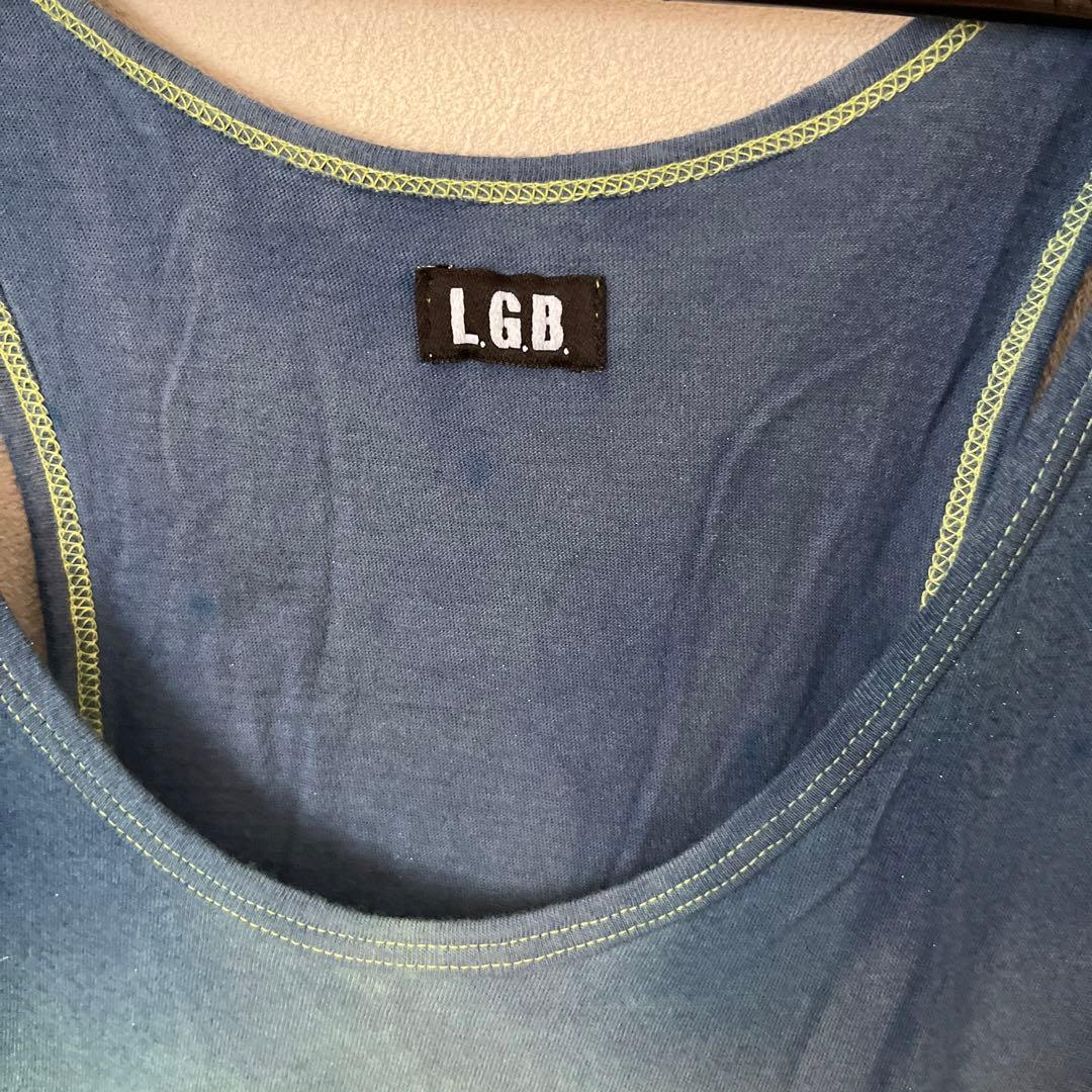 LGB ブルーグリーン ノースリーブ　タンクトップ