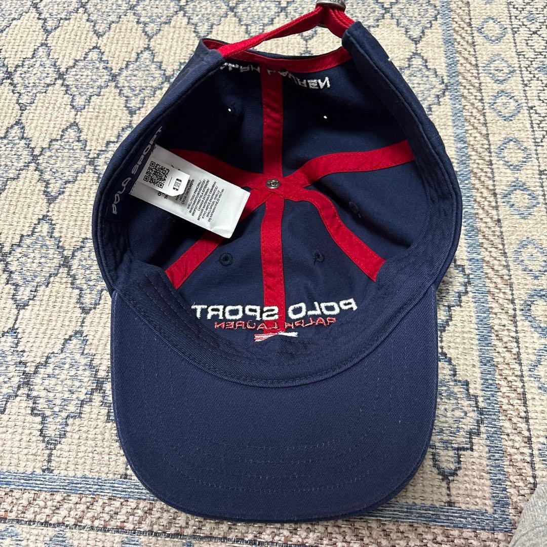 古着　復刻　Polo Sport ネイビー キャップ