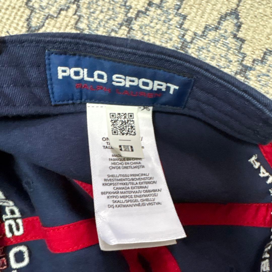 古着　復刻　Polo Sport ネイビー キャップ