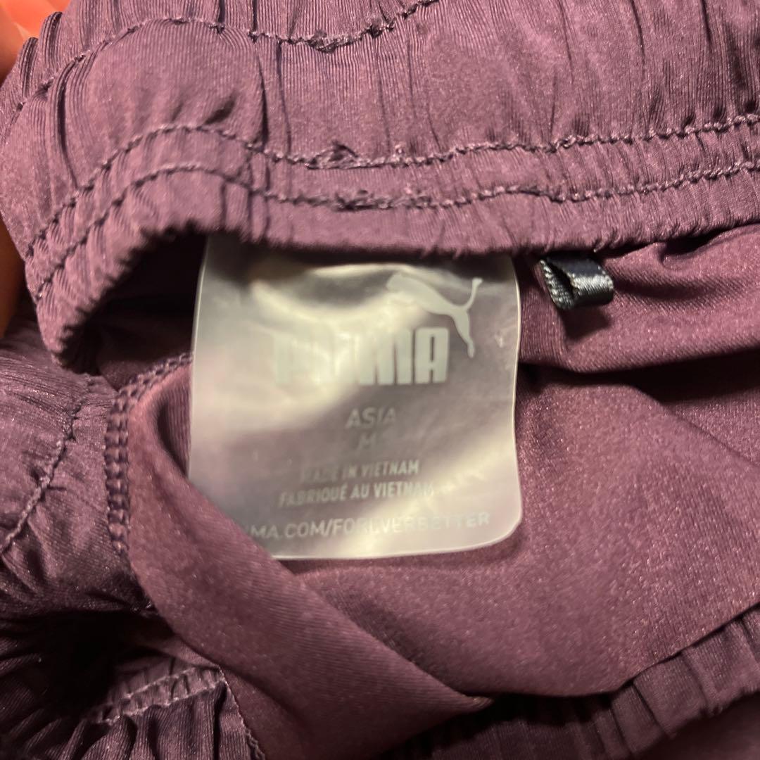 PUMA フード付きジャケットパンツセット M パープル/グレー