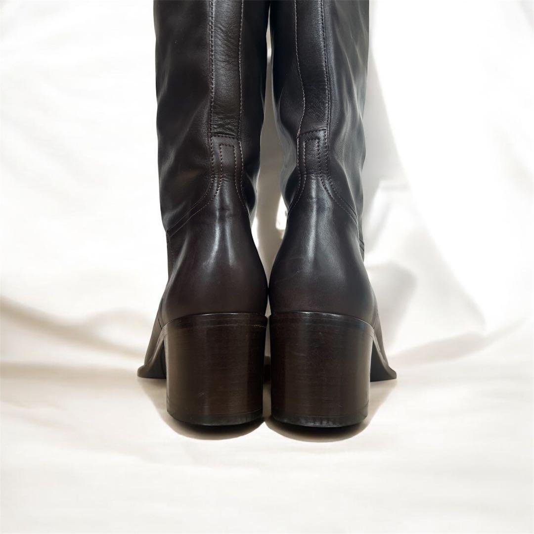 HERMES エルメス　ロングブーツ　35 22.5cm ブラウン