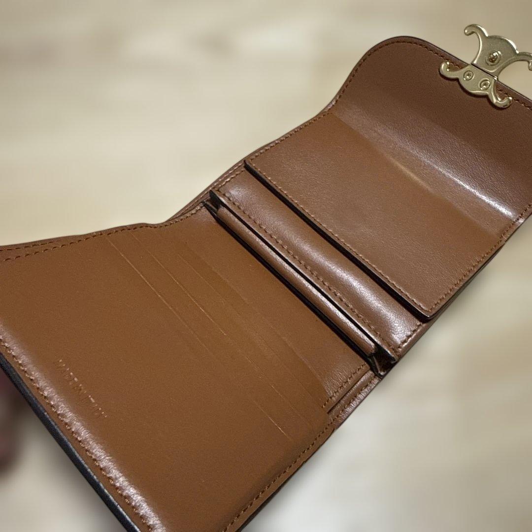 CELINE セリーヌ　スモール フラップウォレット トリオンフ