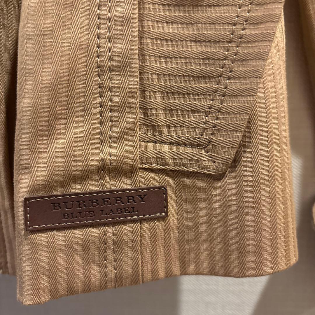 BURBERRY バーバリー テーラードジャケット　チェック ロゴ金ボタン