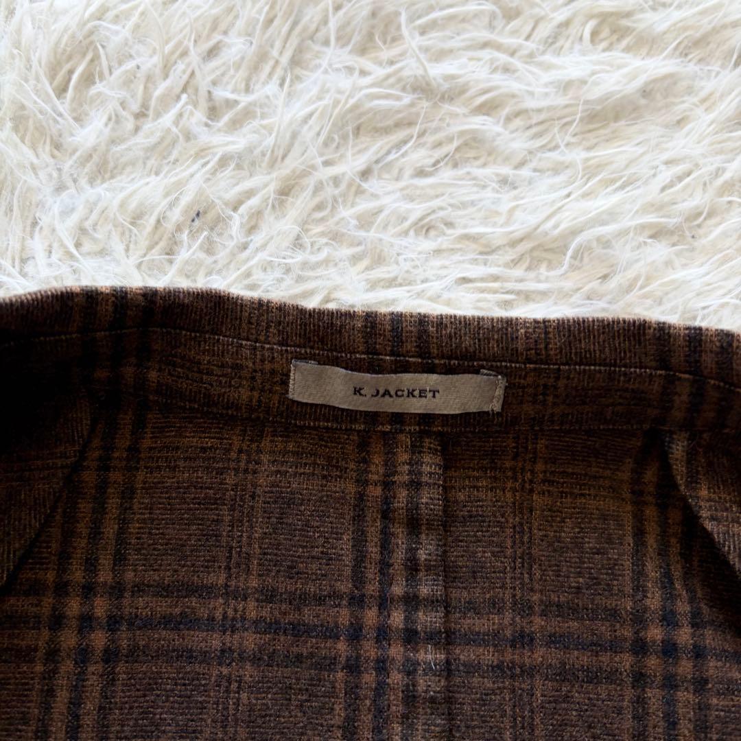 <美品>BOGLIOLI K.JACKET ブラウン ウール ジャケット 46