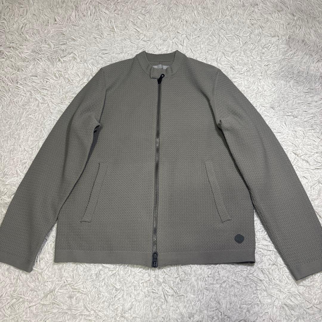 ◎極美品 デザインワークス リンクス柄 ダブルジップ ニット ライダース M