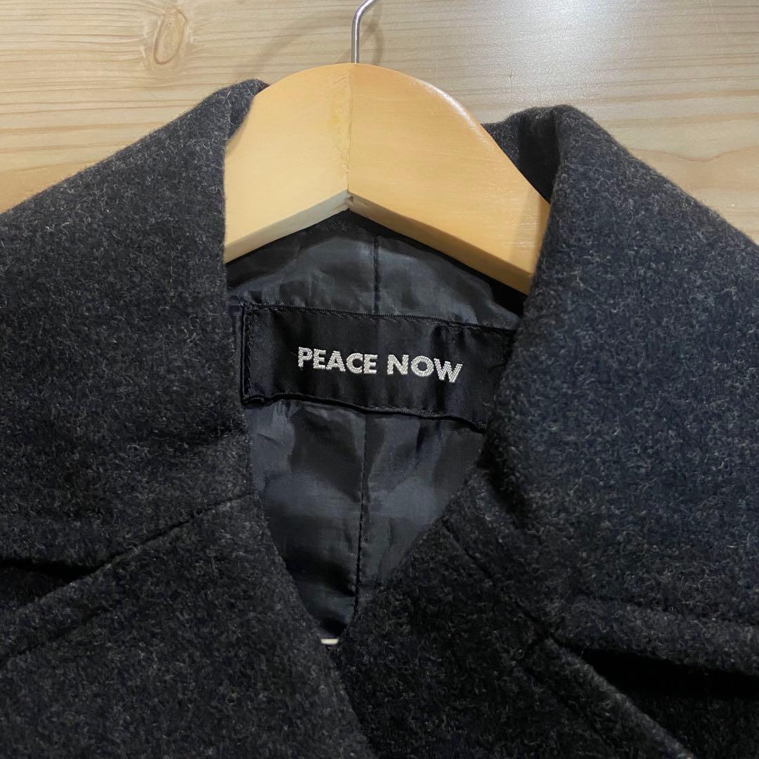 【PEACE NOW 】日本製　ロングコート　ダブルプレスト　ウール100% M