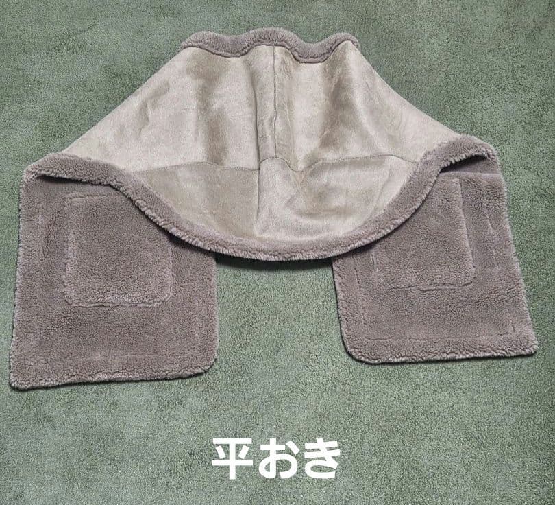 特別セール実施中　QTUME リバーシブルボアブラウンストール　タグ付新品今期物