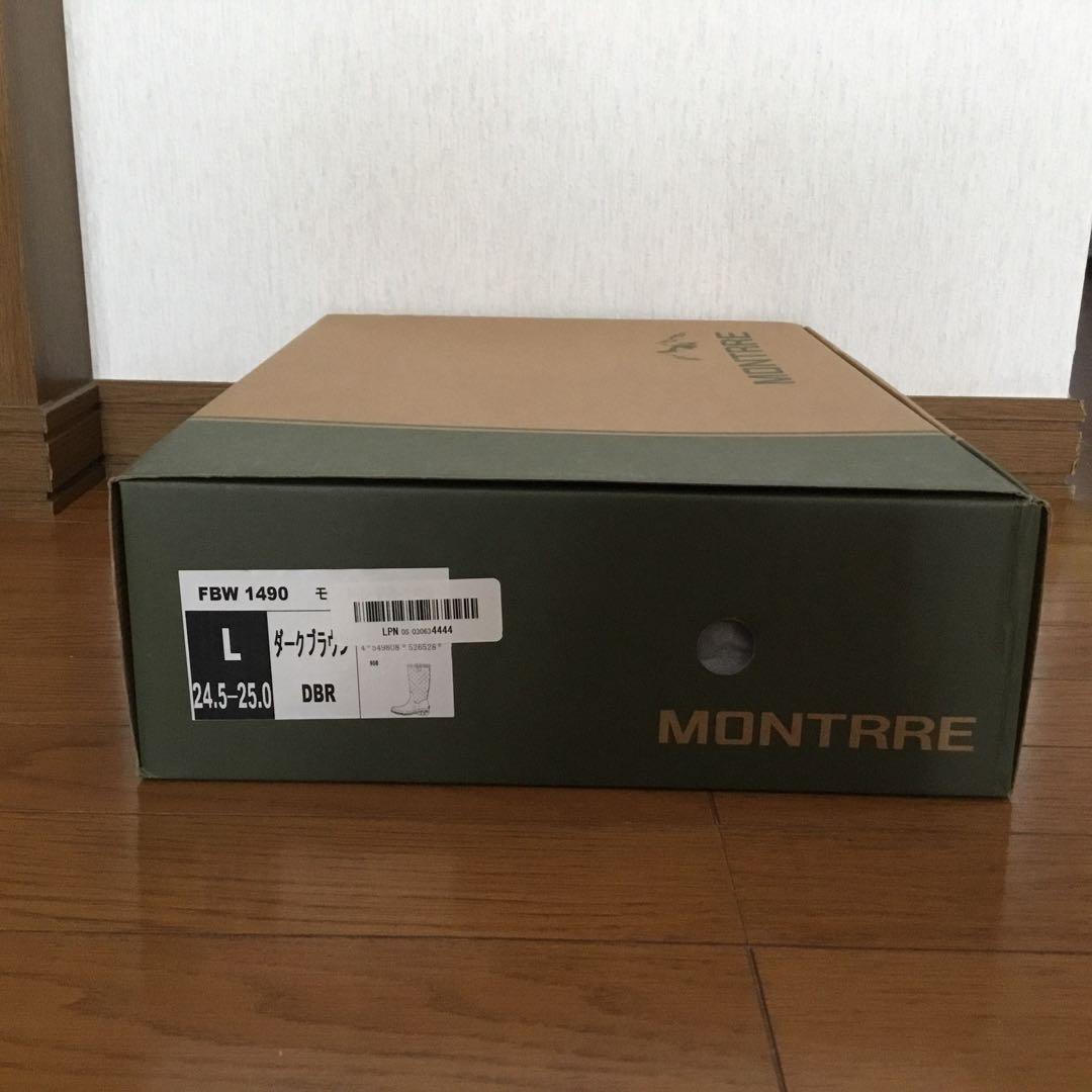 MONTTRE モントレ　キルティング ロングブーツ【ダークブラウン】L