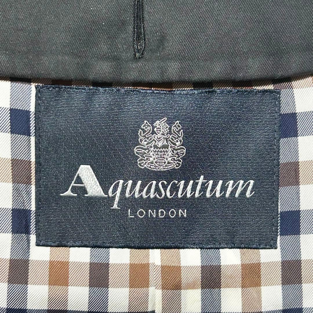 新品タグ付き　Aquascutum トレンチコート　ライナー　黒　ロング丈